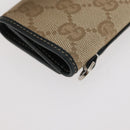 GUCCI GG Canvas Key Case Beige Green 131928 Auth am11528V-11