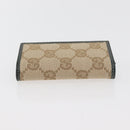 GUCCI GG Canvas Key Case Beige Green 131928 Auth am11528V-4