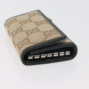 GUCCI GG Canvas Key Case Beige Green 131928 Auth am11528V-6