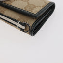 GUCCI GG Canvas Key Case Beige Green 131928 Auth am11528V-8
