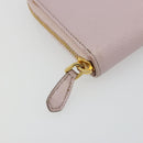 PRADA Ribbon Long Wallet Safiano leather Pink Gold Auth am11530-8
