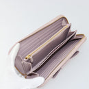 PRADA Ribbon Long Wallet Safiano leather Pink Gold Auth am11530-9