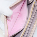 PRADA Ribbon Long Wallet Safiano leather Pink Gold Auth am11530-19