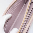 PRADA Ribbon Long Wallet Safiano leather Pink Gold Auth am11530-20