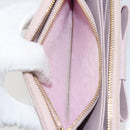 PRADA Ribbon Long Wallet Safiano leather Pink Gold Auth am11530-10