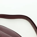CARTIER Must Line Shoulder Bag Leather Bordeaux Gold Auth am11533A-14