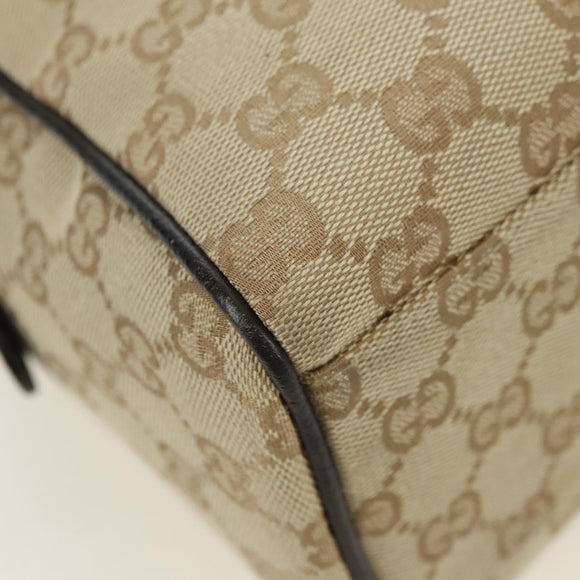 GUCCI GG Canvas Hand Bag Outlet Beige Gold 257289 Auth am11534V