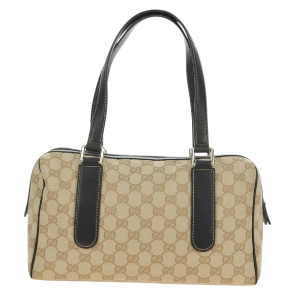 GUCCI GG Canvas Hand Bag Outlet Beige Gold 257289 Auth am11534V