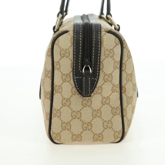 GUCCI GG Canvas Hand Bag Outlet Beige Gold 257289 Auth am11534V