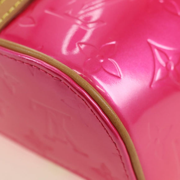 LOUIS VUITTON Vernis Sullivan Horizontal PM Fuchsia Pink M91269 Auth am11543V