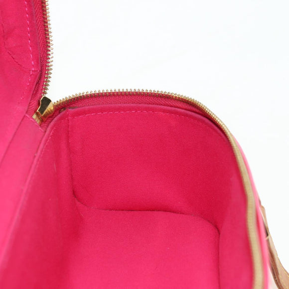 LOUIS VUITTON Vernis Sullivan Horizontal PM Fuchsia Pink M91269 Auth am11543V