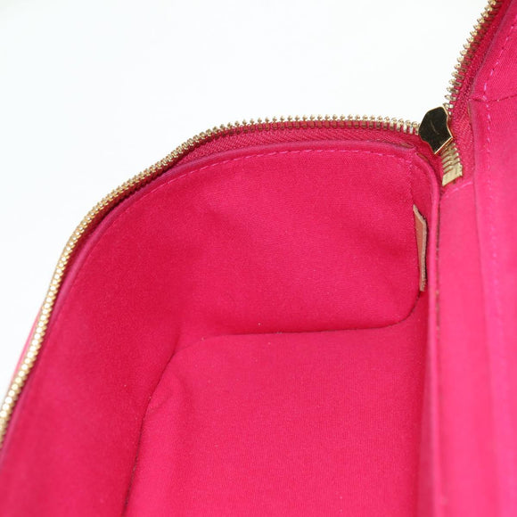 LOUIS VUITTON Vernis Sullivan Horizontal PM Fuchsia Pink M91269 Auth am11543V