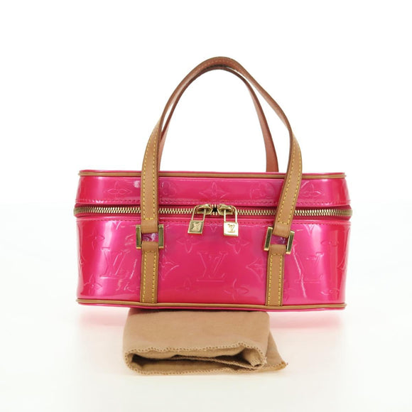 LOUIS VUITTON Vernis Sullivan Horizontal PM Fuchsia Pink M91269 Auth am11543V