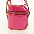 LOUIS VUITTON Vernis Sullivan Horizontal PM Fuchsia Pink M91269 Auth am11543V-3