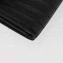 BURBERRY Roller Trifold Wallet Leather Black Gold Auth am11546V-10