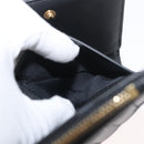 BURBERRY Roller Trifold Wallet Leather Black Gold Auth am11546V-16