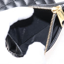 BURBERRY Roller Trifold Wallet Leather Black Gold Auth am11546V-19