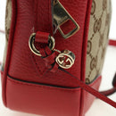 GUCCI GG Canvas Shoulder Bag Beige Gold 449413 Auth am11547V-20