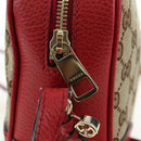 GUCCI GG Canvas Shoulder Bag Beige Gold 449413 Auth am11547V-21