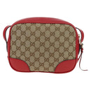 GUCCI GG Canvas Shoulder Bag Beige Gold 449413 Auth am11547V-2