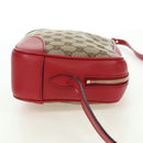 GUCCI GG Canvas Shoulder Bag Beige Gold 449413 Auth am11547V-4