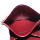 CARTIER Must Line Coin Purse Leather Bordeaux Gold Auth am11548V-18