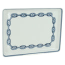 HERMES Shane Dunkle Plate Pottery White Navy Auth am11550A-1