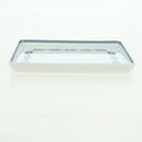 HERMES Shane Dunkle Plate Pottery White Navy Auth am11550A-8