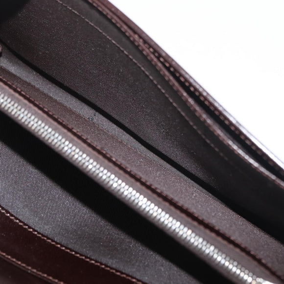 FENDI Zucca Canvas Long Wallet Black Brown Auth am11551V