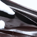 FENDI Zucca Canvas Long Wallet Black Brown Auth am11551V-20
