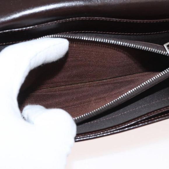 FENDI Zucca Canvas Long Wallet Black Brown Auth am11551V