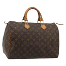 LOUIS VUITTON Monogram Speedy 35 Hand Bag M41524 LV Auth am11558A-1