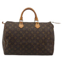 LOUIS VUITTON Monogram Speedy 35 Hand Bag M41524 LV Auth am11558A-13