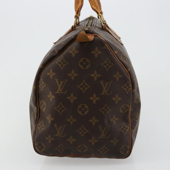 LOUIS VUITTON Monogram Speedy 35 Hand Bag M41524 LV Auth am11558A