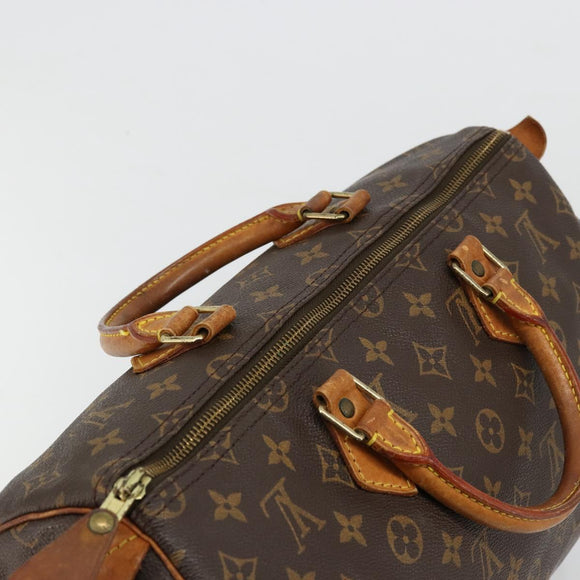 LOUIS VUITTON Monogram Speedy 35 Hand Bag M41524 LV Auth am11558A