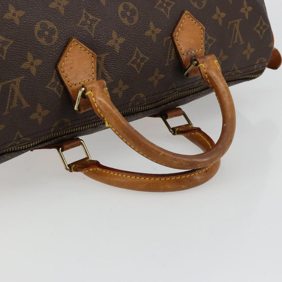 LOUIS VUITTON Monogram Speedy 35 Hand Bag M41524 LV Auth am11558A