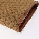 GUCCI Micro GG Canvas Shoulder Bag Beige Gold Auth am11560-13