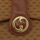 GUCCI Micro GG Canvas Shoulder Bag Beige Gold Auth am11560-14