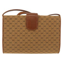 GUCCI Micro GG Canvas Shoulder Bag Beige Gold Auth am11560-3
