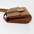 GUCCI Micro GG Canvas Shoulder Bag Beige Gold Auth am11560-5