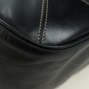 PRADA Hand Bag Leather Black Silver Auth am11564V-8