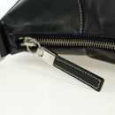 PRADA Hand Bag Leather Black Silver Auth am11564V-9