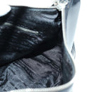PRADA Hand Bag Leather Black Silver Auth am11564V-21