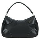 PRADA Hand Bag Leather Black Silver Auth am11564V-13