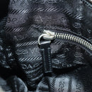 PRADA Hand Bag Leather Black Silver Auth am11564V-22