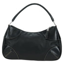 PRADA Hand Bag Leather Black Silver Auth am11564V-2