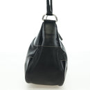 PRADA Hand Bag Leather Black Silver Auth am11564V-3