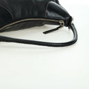 PRADA Hand Bag Leather Black Silver Auth am11564V-7