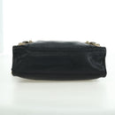 BALENCIAGA City Hand Bag Leather 2way Black Gold 432831 Auth am11565V-13