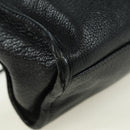 BALENCIAGA City Hand Bag Leather 2way Black Gold 432831 Auth am11565V-16